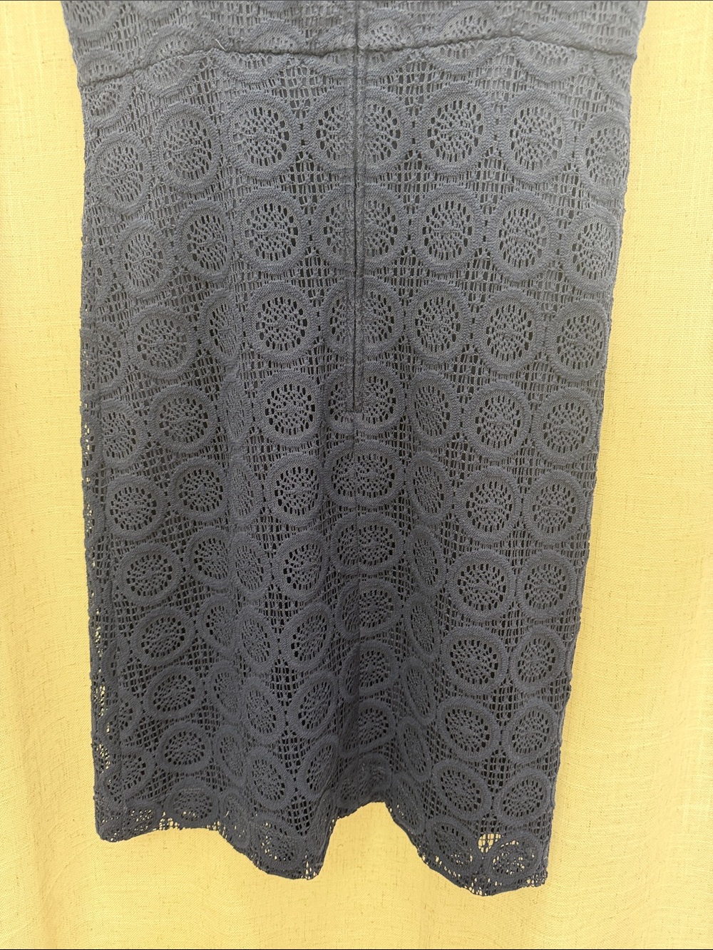 Lilly Pulitzer Navy Crochet Cap-Sleeve Sheath Dress Size 8 Excellent Condition - Picture 10 of 12